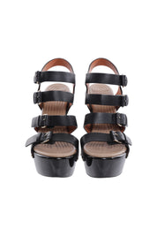 Givenchy Black Platform Studded Sandals