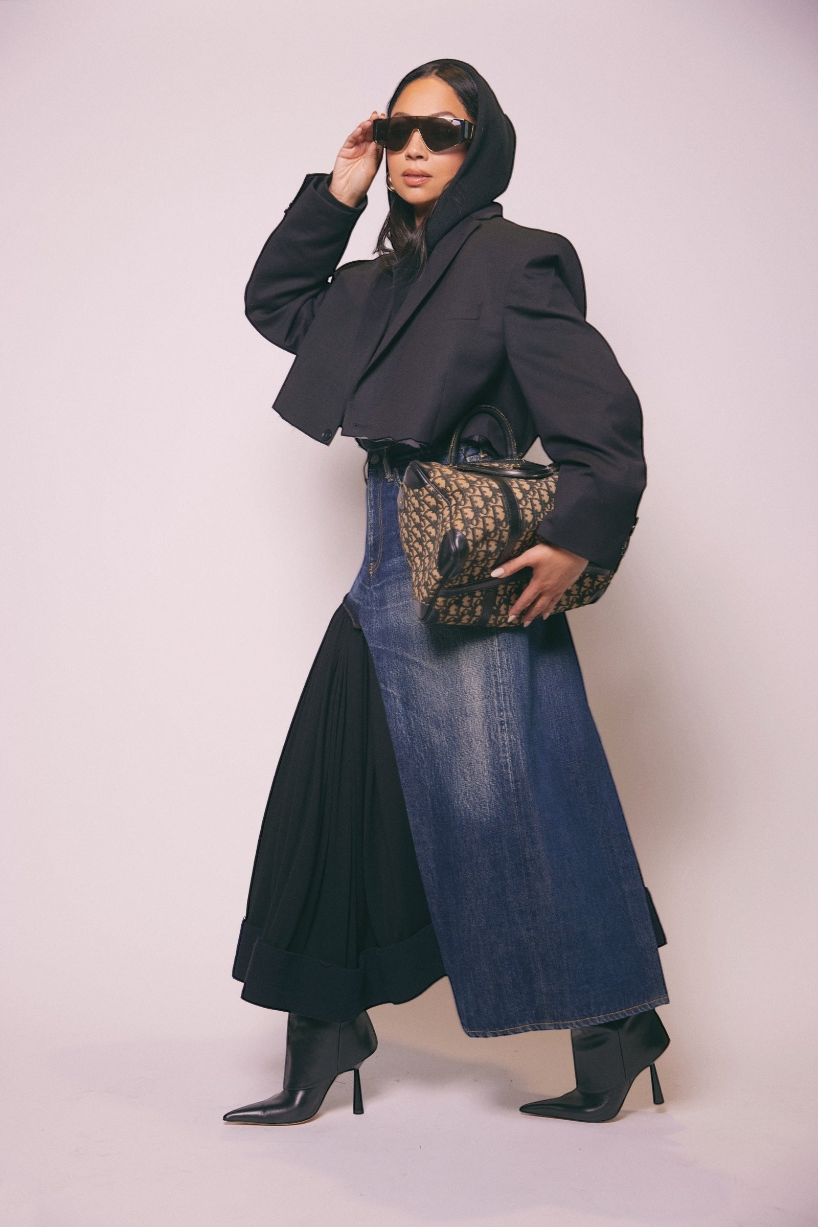 "ReWerk" By Monica Rose Cropped Blazer