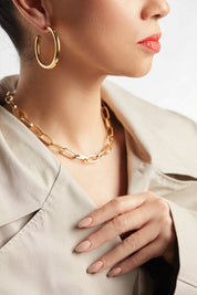 "Rose" Hoop Earrings