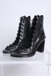 Ann Demeulemeester Lace Up Leather Boots