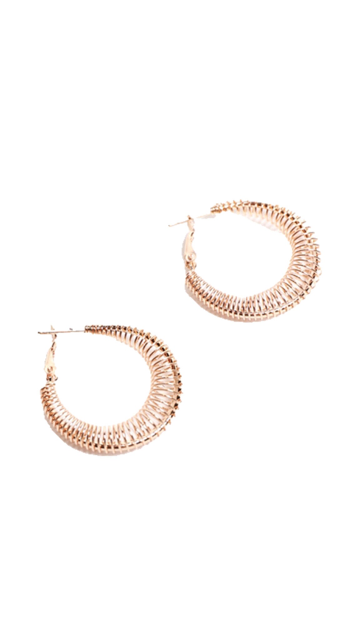Hollow Wire Hoop Earrings