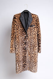 Paco Rabanne Leopard Print Long Coat